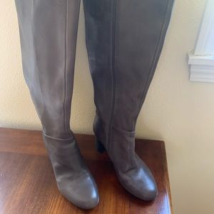 Nine West grey knee high boots